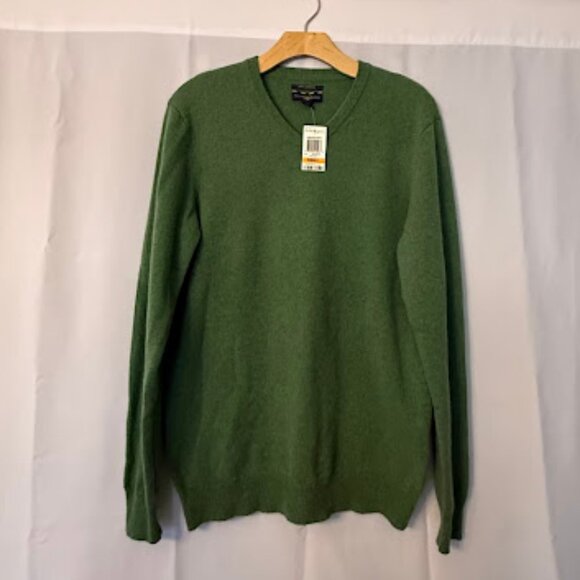 Club Room 100% Cashmere V-Neck Sweater - Picture 1 of 5